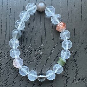 DIY Clear quartz bracelet 10mm SIZE 6.75’